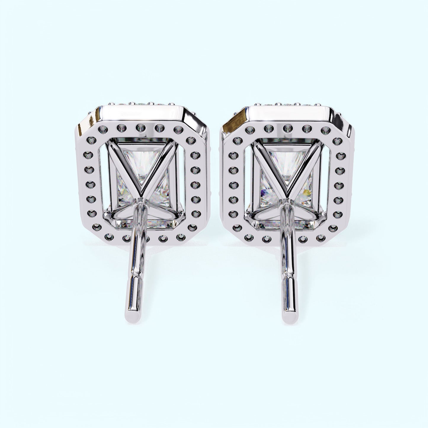 Radiant Elegance Halo Studs