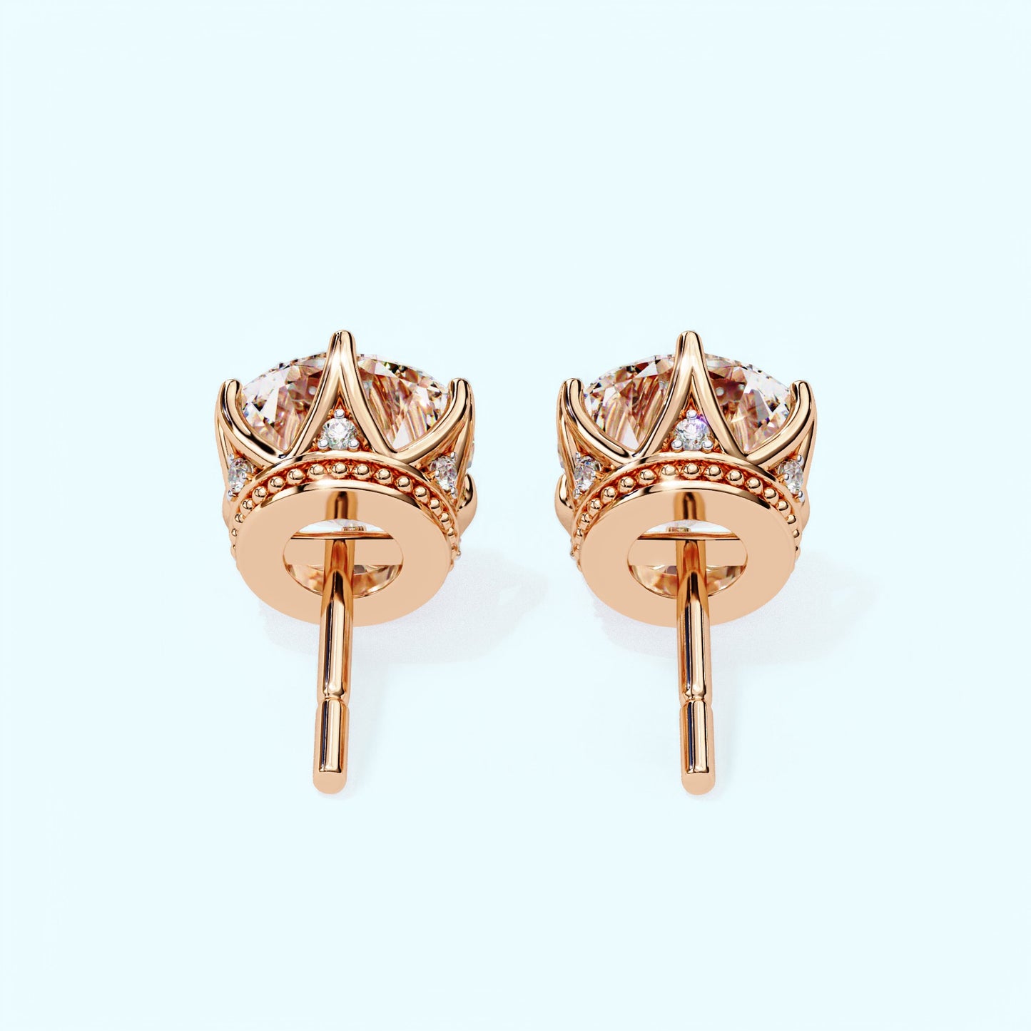 Regal Crown Diamond Studs