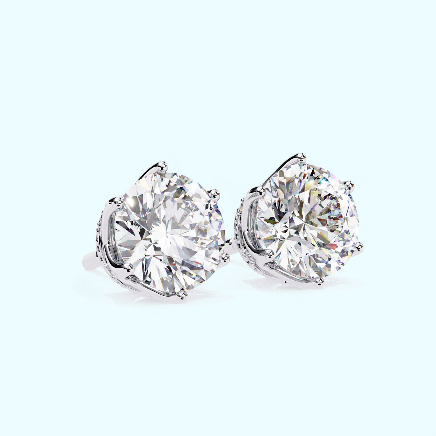 Regal Crown Diamond Studs