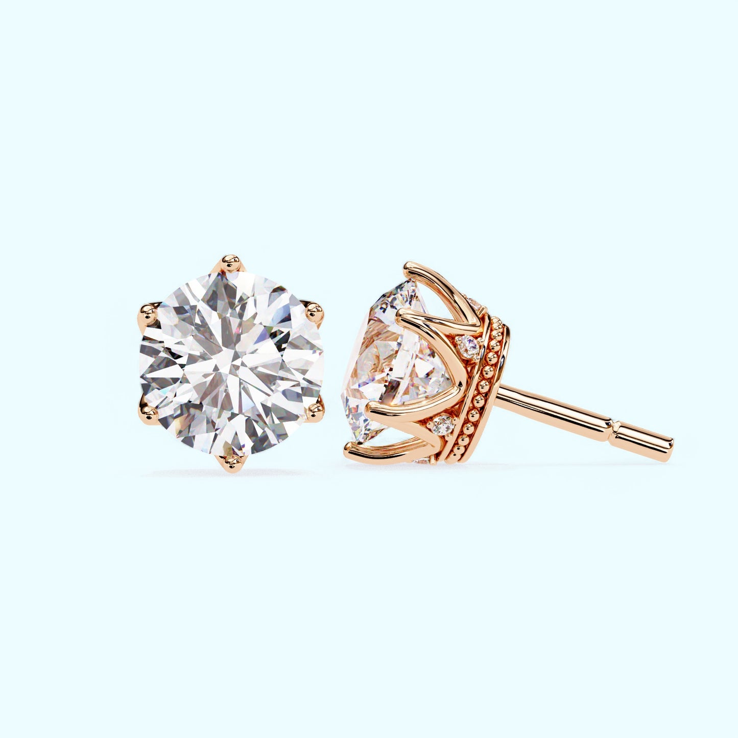 Regal Crown Diamond Studs