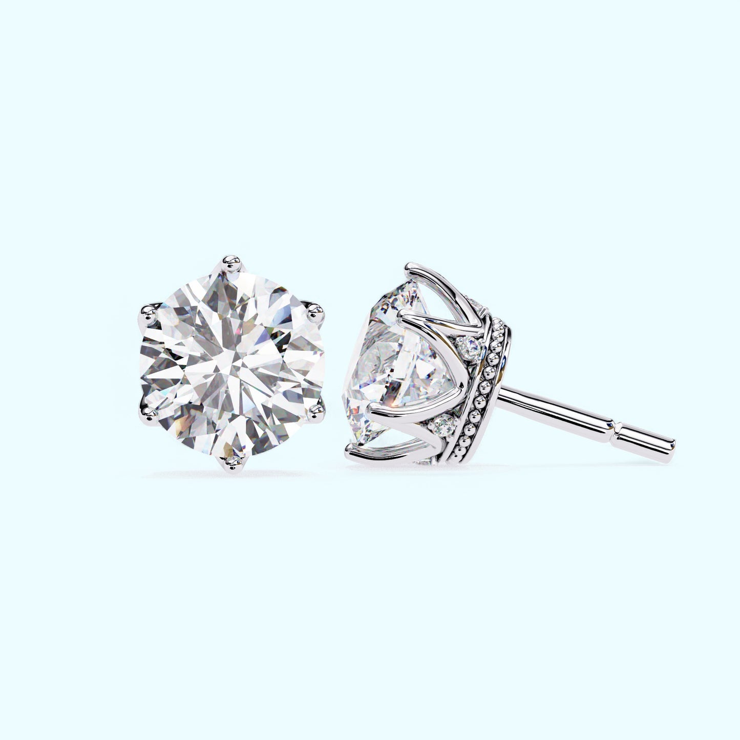 Regal Crown Diamond Studs