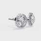 Round Elegance Halo Studs